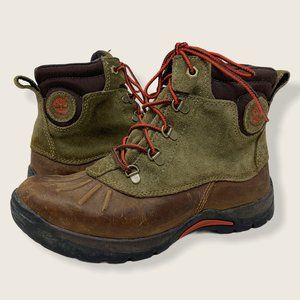 Timberland Leather Hiking Ankle Boots Brown Water